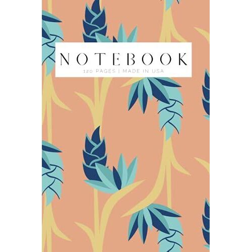 Birds Of Paradise: Chic Notepad For Notes And Journaling | Plain Lined Notebook (Paperback): Pink, Green, Colorful Tropical Stylish Designed Pad For Writing, Lists, And Journaling