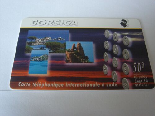 Carte Prépayée - Uni-Call- Corsica - Carte Téléphone Internationale A Code - 50ff - 60 U 