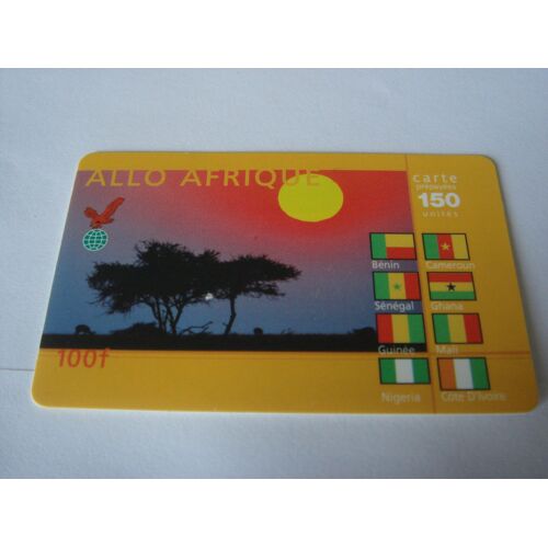 Carte Prépayée - Allo Afrique - 15 U - 100f