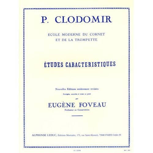 Études Caractéristiques - Révision Eugène Foveau - École Moderne Du Cornet Et De La Trompette