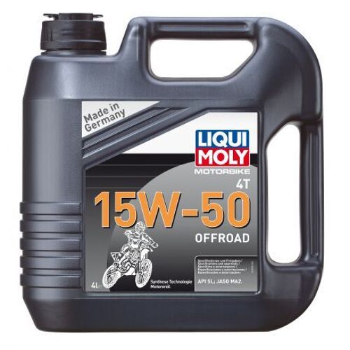 Huile Moto 4 Temps - Liqui Moly Motorbike 4t 15w-50 Offroad  4 L