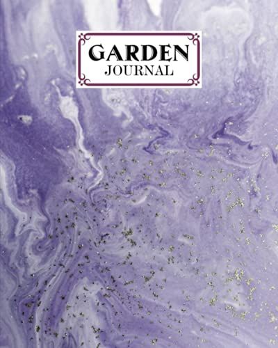 Garden Journal: Premium Marbled Purple Cover Garden Journal, A Place To Organize, Plan, Record, And Dream About Your Vegetable Garden, 120 Pages, Size 8" X 10" By Mina Krause