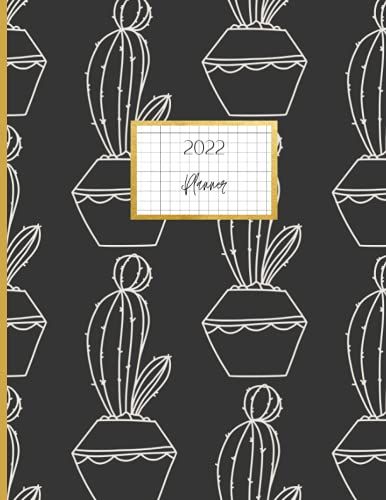 Boho Cactus 2022 Monthly And Weekly Planner 8.5 X 11
