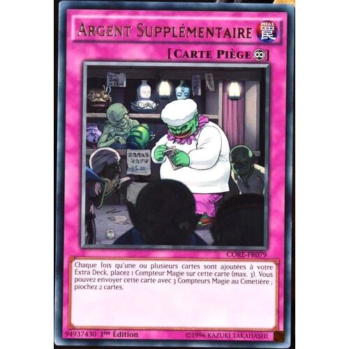 Carte Yu-Gi-Oh Core-Fr079 Argent Supplémentaire Neuf Fr
