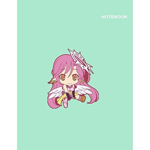 Sora And Shiro No Game No Life Notebook: College Ruled Paper, 8.5 X 11, 110+ Pages, Izuna Cute Girl No Game No Life Green Notebook Cover.