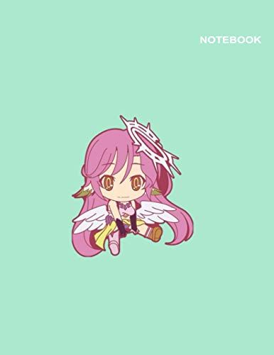Sora And Shiro No Game No Life Notebook: College Ruled Paper, 8.5 X 11, 110+ Pages, Izuna Cute Girl No Game No Life Green Notebook Cover.