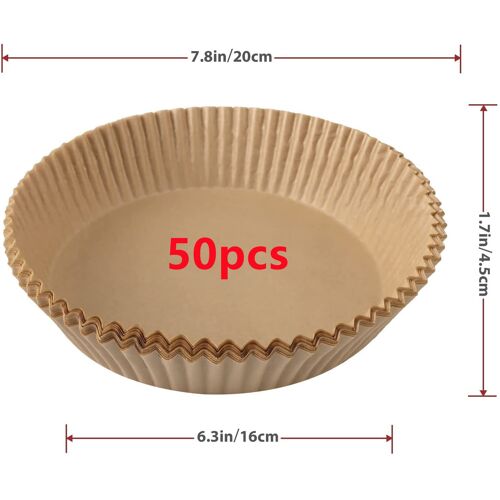 Papier Jetable Résistant À L'huile Pour Friteuse À Air, 100 Pièces, Papier Antiadhésif, Absorbant L'huile, Spécial Pour La Cuisine, Barbecue, Assiette De Four