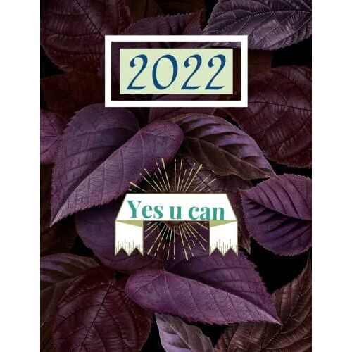 Weekly And Monthly Dated Planner 2022 ,: 12 Months Planner 1st Jan - 31 Dec , 8.5/ 11 In, Color Planner