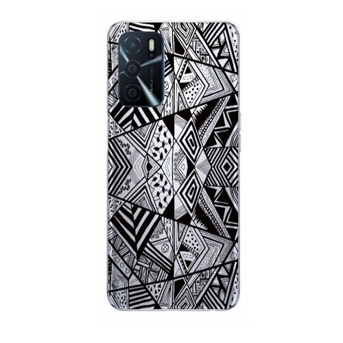 Coque Oppo A16 et A16S geometrique noir