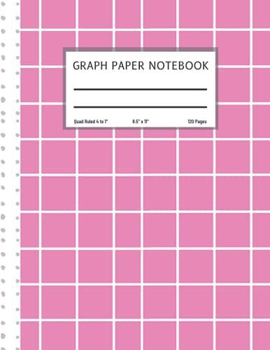 Graph Paper Notebook: For Math And Science Students, Quad Ruled 4x4 ( 4 Squares Per Inch )120 Pages, 8.5" X 11"