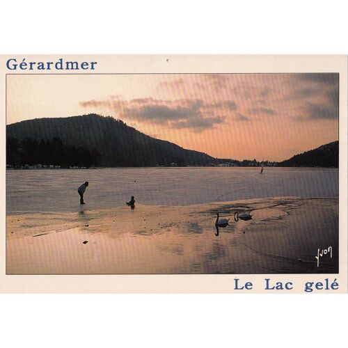 Gérardmer, " Coucher De Soleil Sur Le Lac Gelé ", Vosges.