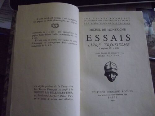 Les Essais - Livre Troisième - Chapitre Ix À  Xiii (De La Vanité...)