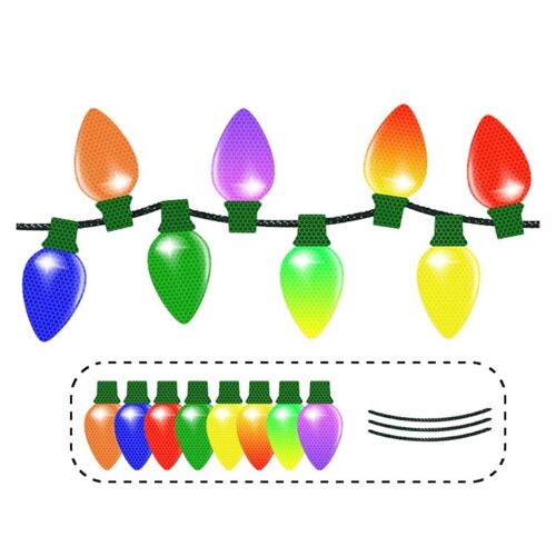 Ensemble d'aimants réfléchissants pour voiture, 11 pièces, pour noël, vacances, hiver