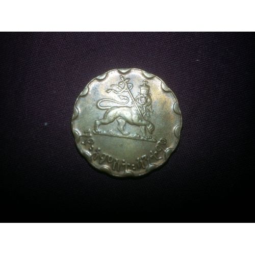 Piece 5 Cents 1936 En Cuivre Éthiopie Ondulé 