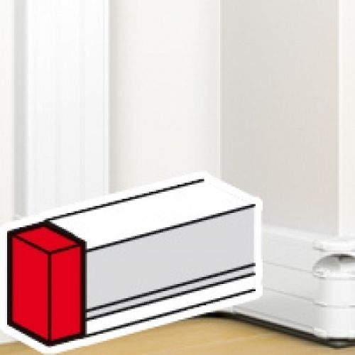 embout pour moulure - 180 x 50 mm - blanc - legrand mosaic 075616