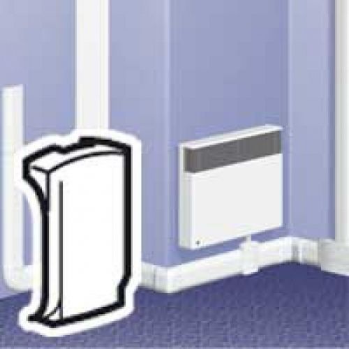 embout sabot pour plinthe - 80 et 120 x 20 mm - legrand dlplus 033664