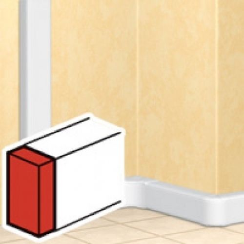 embout pour moulure - 195 x 65 mm - blanc - legrand dlp 010707