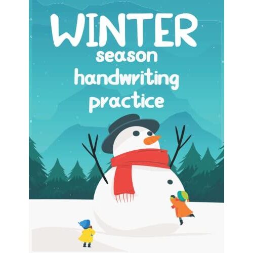 Winter Season Handwriting Practice Notebook