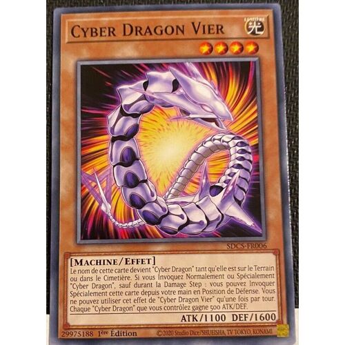 Yu Gi Oh Sdcs Fr006 Cyber Dragon Vier