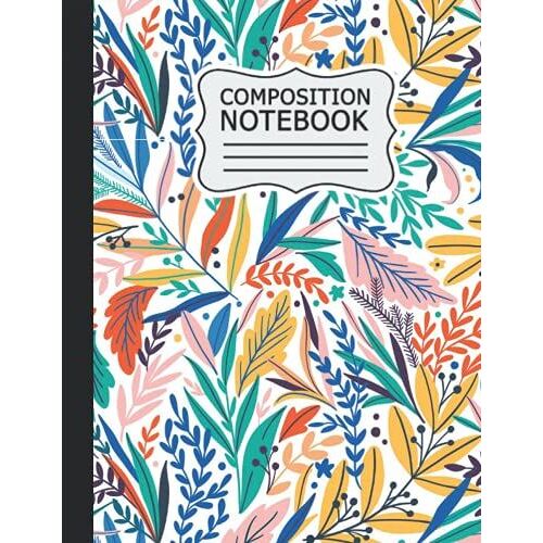 Tropical Composition Notebook: Tropical : Wide Ruled Lined Journal For School, Office And Home .