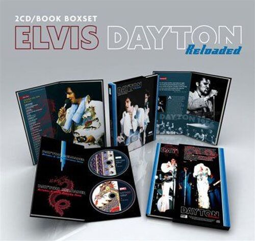 Elvis Presley Dayton Reloaded Box Hardcover Book 100 Pg 2 Cd Set Soundboard Recording Discs Originaux Édition Ultra Limitée À 999 Ex Au Monde Label Backdraft Sortie 2009
