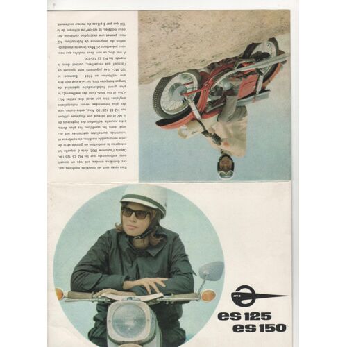 Depliant Es 125/Es 150 Veb Motorradwerk Zschopau Ddr