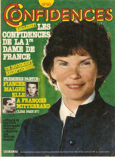 Confidences 1814 Mitterrand/Fawcett/Monroe/Loren/Herve Vilard (2p)/Dallas/Th Lhermitte/Foster/Jairo