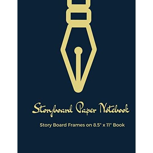 Storyboard Notebook: Illustration Template Book With 3 X 16:9 Storyboard Frames On 8.5x11 Inches Book - 200+ Pages