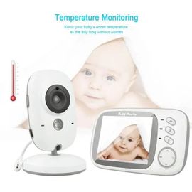 Luxs Bébé Moniteur 3.2\ Lcd Babyphone Vidéo Ecoute Camera Surveillance 2.4 Ghz Bidirectionnelle Vidéo Vision Nocturne