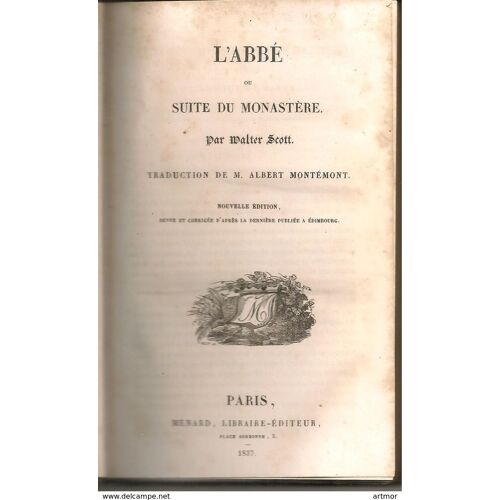 W Scott - L'abbe Ou Suite Du Monastere
