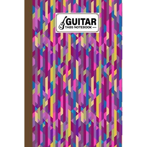 Guitar Tab Notebook: Guitar Tab Notebook Stripes Cover, Blank Guitar Tab Manuscript Paper, 120 Pages - Size 6" X 9" By Frieder Zimmermann