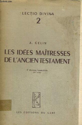 Les Idees Maitresses De L Ancien Testament - Lectio Divina 2