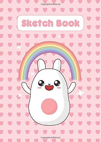 Sketch Book: Cute Kawaii Mini Sketchbook Notebook. Small 5 X 7 Size With Blank Unlined Pages For Drawing, Sketching Or Doodling. Premium White Paper. Kawaii Bunny Gifts Presents. Part Of Kawaii Statio