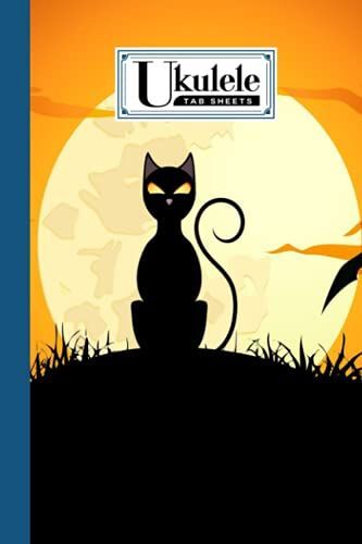 Ukulele Tab Sheets: Premium Cat Cover | Ukulele Chord Diagrams / Blank Ukulele Tablature Notebook | 120 Pages | Size 6"X9" By Werner Schmitt