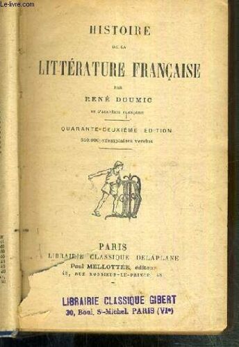 Histoire De La Litterature Francaise