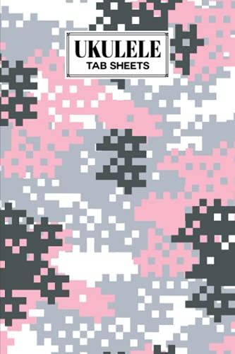 Ukulele Tab Sheets: Ukulele Chord Diagrams / Blank Ukulele Tablature Notebook With Camo Print Cover By Maike Kohl