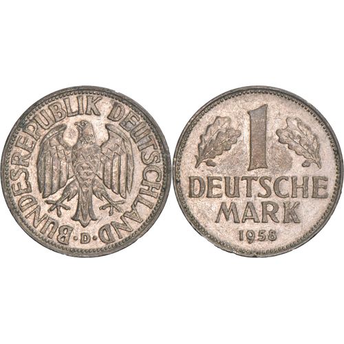 Allemagne - 1958 - 1 Deutsche Mark - Atelier De Munich (D) - H132