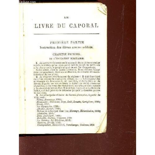 Le Livre Du Caporal -