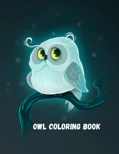 Owl Coloring Book: Cute Owl Designs For Toddlers, Girls And Boys Kids Ages 2-4,4-8