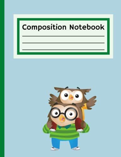 Composition Notebook: Owl Father And Son: Cute Owl Father And Son Wide Ruled Composition Notebook | Composition Notebook For Kids | 125 Wide Ruled Pages