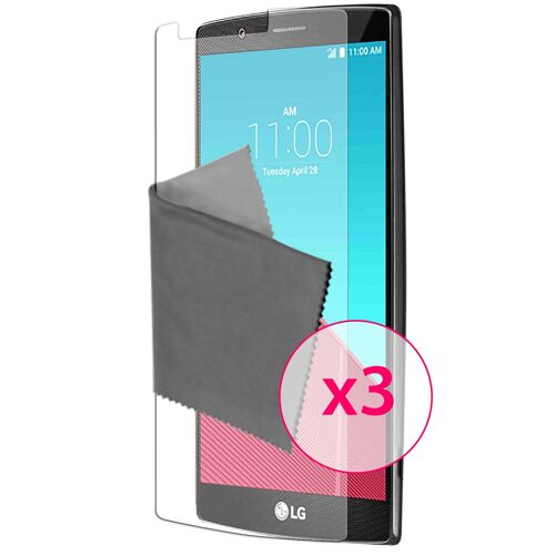Caseink - Films De Protection Transparents Ultra Clear Hd Pour Lg G4 + Lingettes Nettoyantes [ Pack De 3 ]