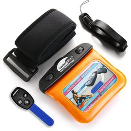 Pochette Étanche Clef Etui- Mp3 Sac Étanche - Brassard Sport, Natation, Course, Marche, Surf. Brassard Ajustable Et Lanière De Cou. Pour Bras, Poignet Ou Cheville. Certifié Ipx8.