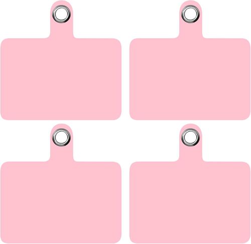 KAL-X Patchs De Remplacement Universel Por Tour De Cou Telephone Portable [Rose] Accessoire De Bandouliere Cordon Holder Porte Pochette Laniere Collier Corde Attache Chaine