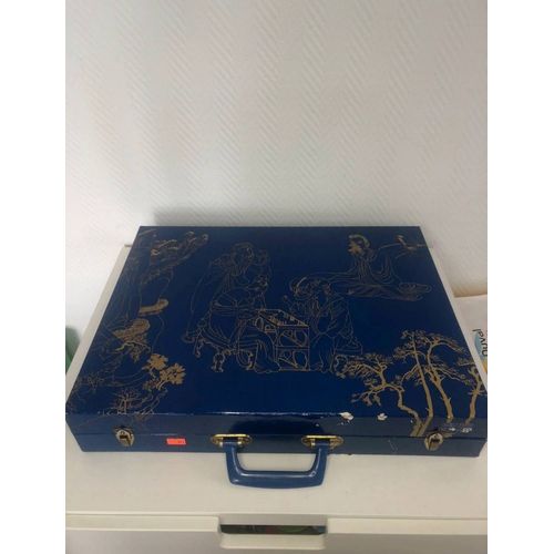 Mallette De Jeux Orli Jouet Vintage (Jeu Des Petits Chevaux, Jeu De L’Oie, Marelle, Dames...)