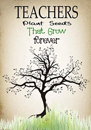 Teachers Appreciation Gift: Teachers Plant Seed Blank Lined Journal Notebook Appreciation Gift For Teachers
