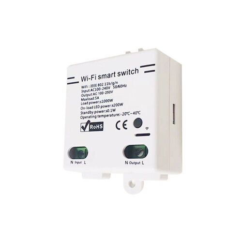 Mini commutateur Wifi intelligent 100 250V, télécommande avec application Ewelink, bricolage, domotique, fonctionne avec Alexa Google Home