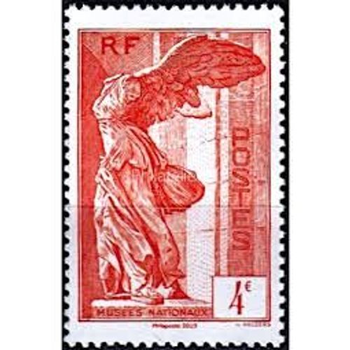 Salon D'Automne À Paris : 160ème Anniversaire De La Découverte De La Victoire De Samothrace Sculpture Au Musée Du Louvre Année 2023 N° 5727 Yvert Et Tellier Luxe (Provenant Du Feuillet)