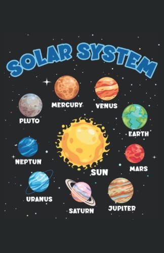 Solar System Sonnensystem: Notizbuch | Notebook | Liniert, Din A5 (13.97x21.59 Cm), 120 Seiten, Creme-Farbenes Papier, Mattes Cover