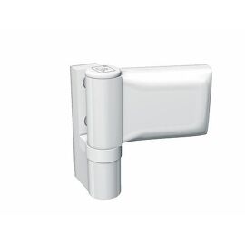 Paumelle menuiserie PVC - porte 80 kg - H15 à 20 mm - L20 mm - 1 pièce HAHN