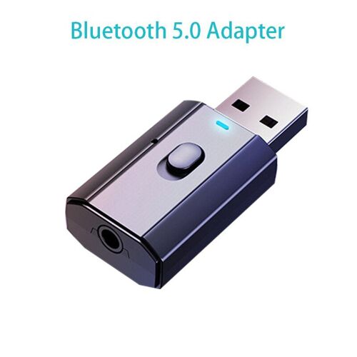 Adaptateur USB sans fil Bluetooth 2021 5.0, transmetteur récepteur de musique Audio, mains libres, adaptateur AUX 3.5mm pour PC TV voiture